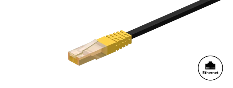 Cable ethernet jaune